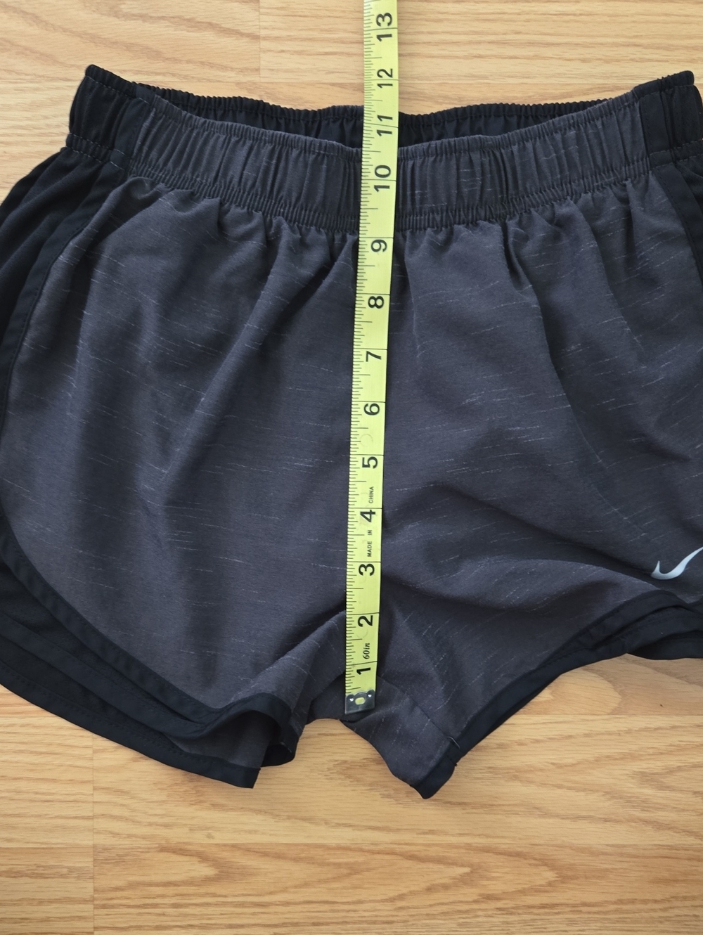 Nike Women's Black & Charcoal Athletic Shorts - Picture 7 of 7